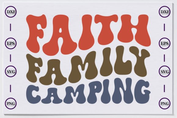 Camping Unique Retro T-shirt Design, Fai