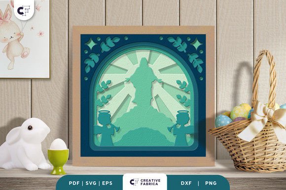 Resurrection Easter 3D Light Box SVG Review for Real Projects