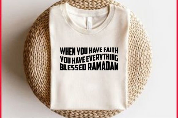 Retro Ramadan T-shirt Design for Real-World Embroidery Projects