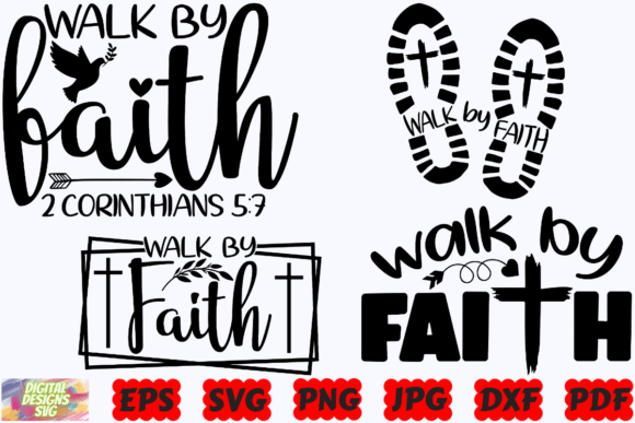 Walk by Faith SVG: A Faithful Embroidery Design for Real Projects